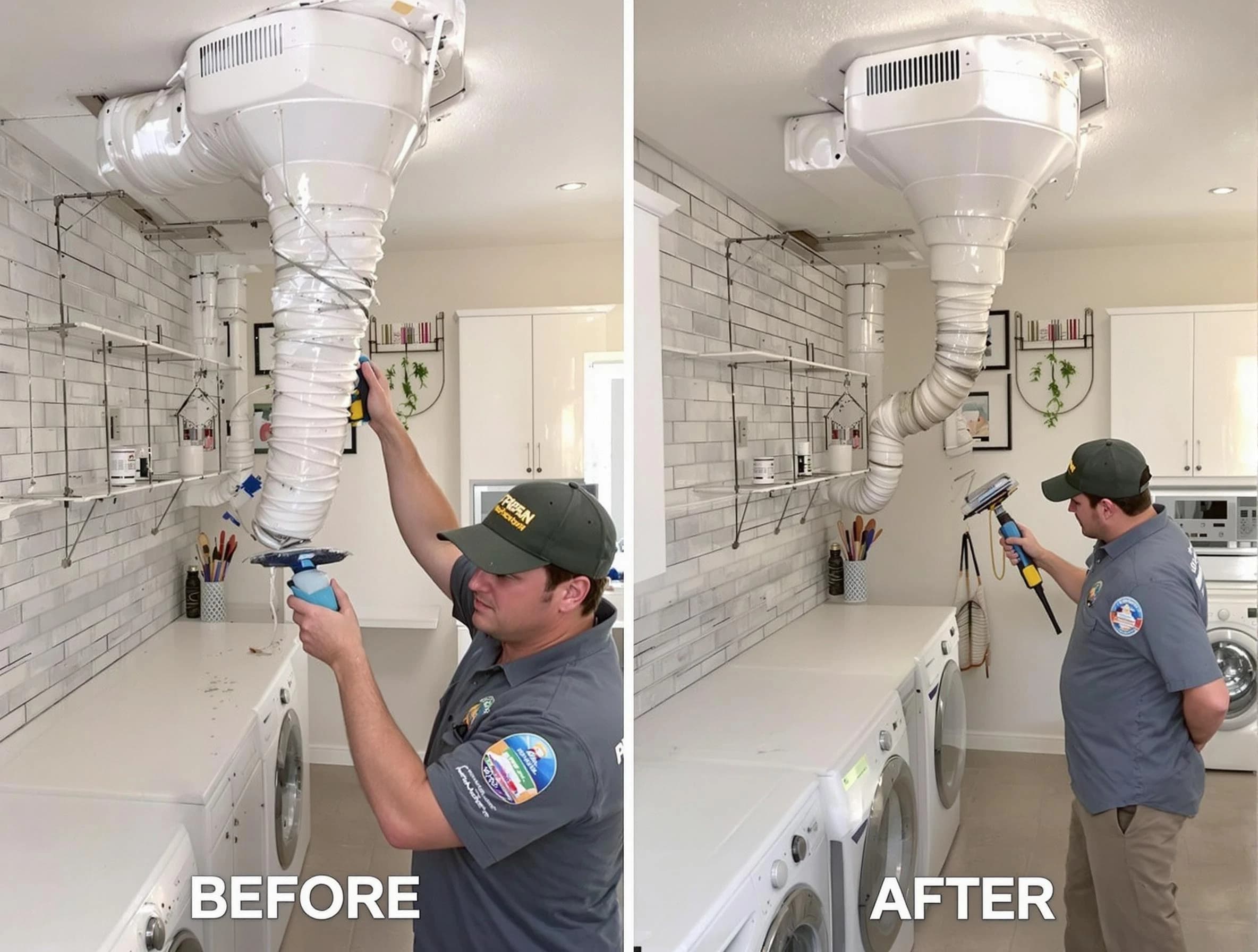 Professional dryer exhaust vent cleaning by Englewood Dryer Vent Cleaning in Englewood