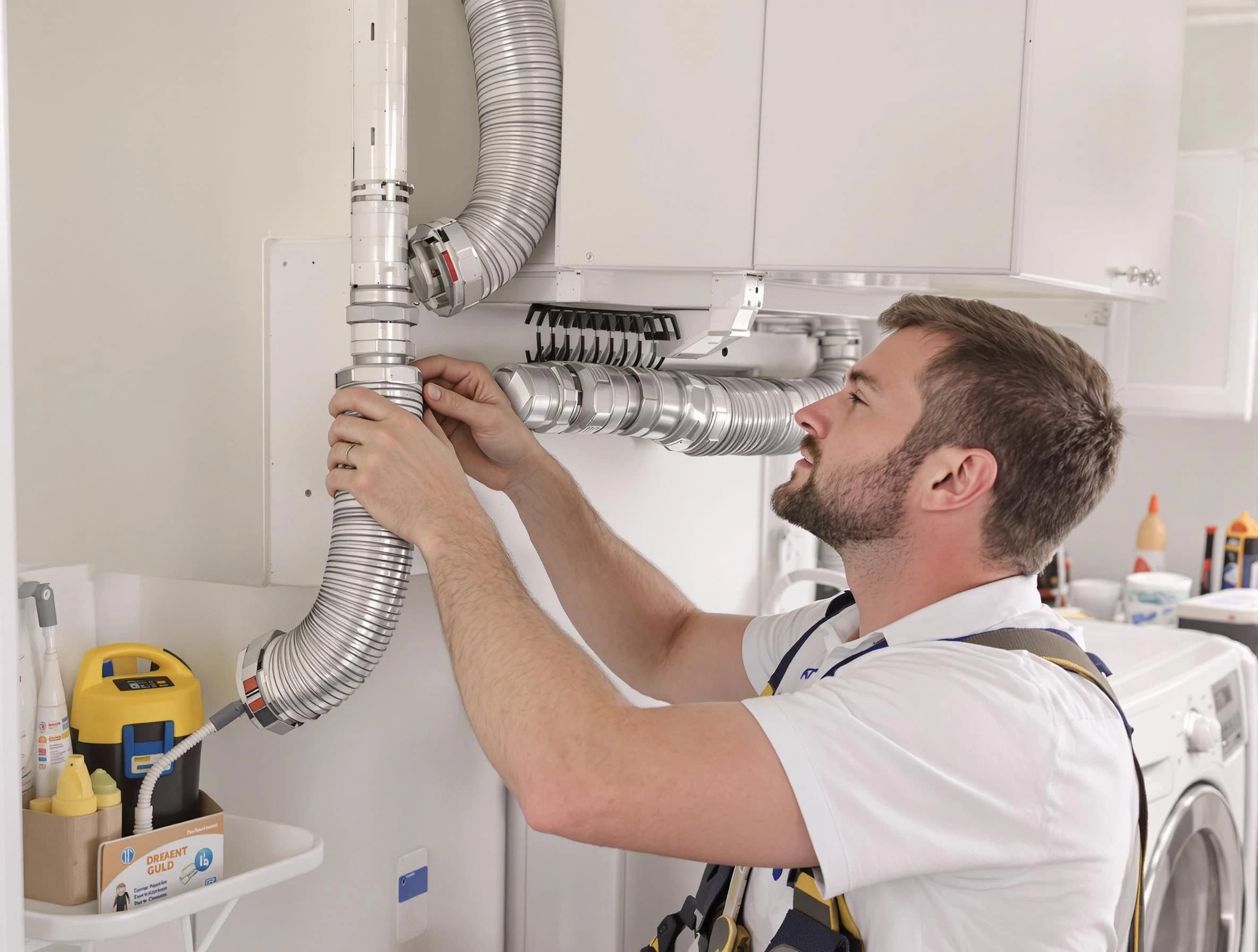 Professional dryer vent repair and installation by Englewood Dryer Vent Cleaning in Englewood