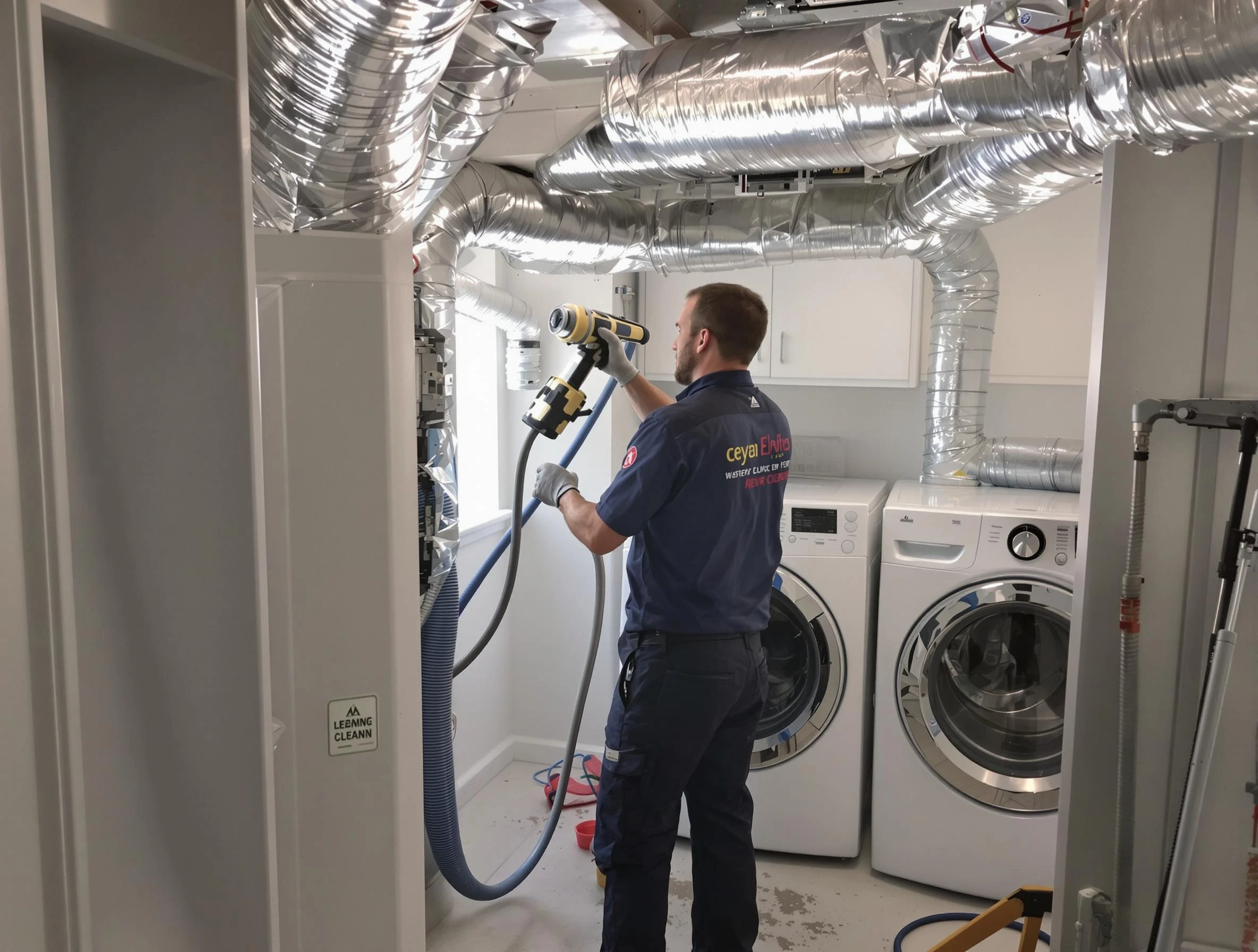 Englewood Dryer Vent Cleaning specialist using advanced equipment for thorough duct cleaning in Englewood